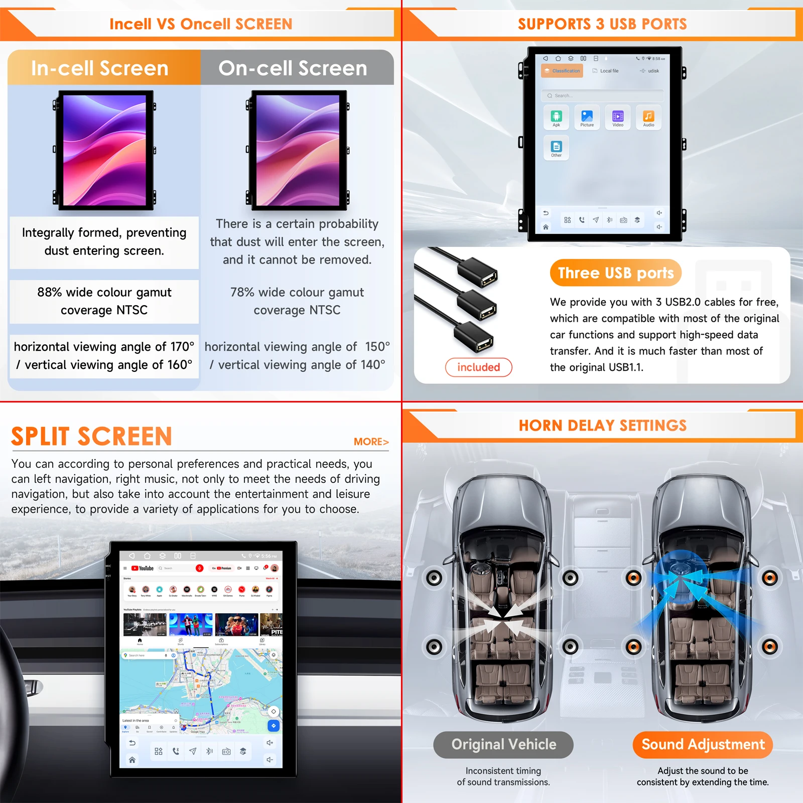 Radio de coche con pantalla vertical de 9,7 pulgadas, Android 14, 2 DIN, para Jeep Wrangler JL/Gladiator 2018-2023, reproductor multimedia para coche, GPS, Carplay inalámbrico, Android Auto, 4G, DSP, BT, Mirror Link, SWC, cámara 360, 2Din, autorradio, sistemas inteligentes, pantalla QLED con Snapdragon 6115 6