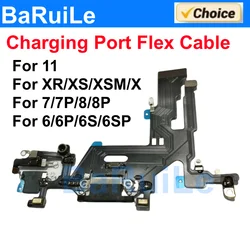 Premium Charging Port Flex Cable with Microphone for iPhone - USB Charger Dock Connector Repair Part (For 6SPlus)