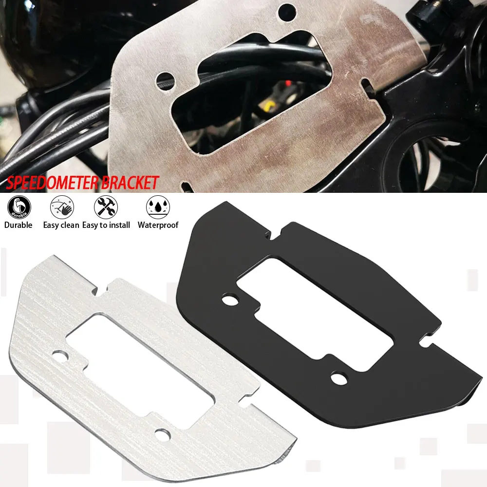 Accessori Moto Staffa Tachimetro In Acciaio Inox Base Spray Nera Verniciatura A Polvere Per Bmw K100 K75 K 100 75 Cafe Racer