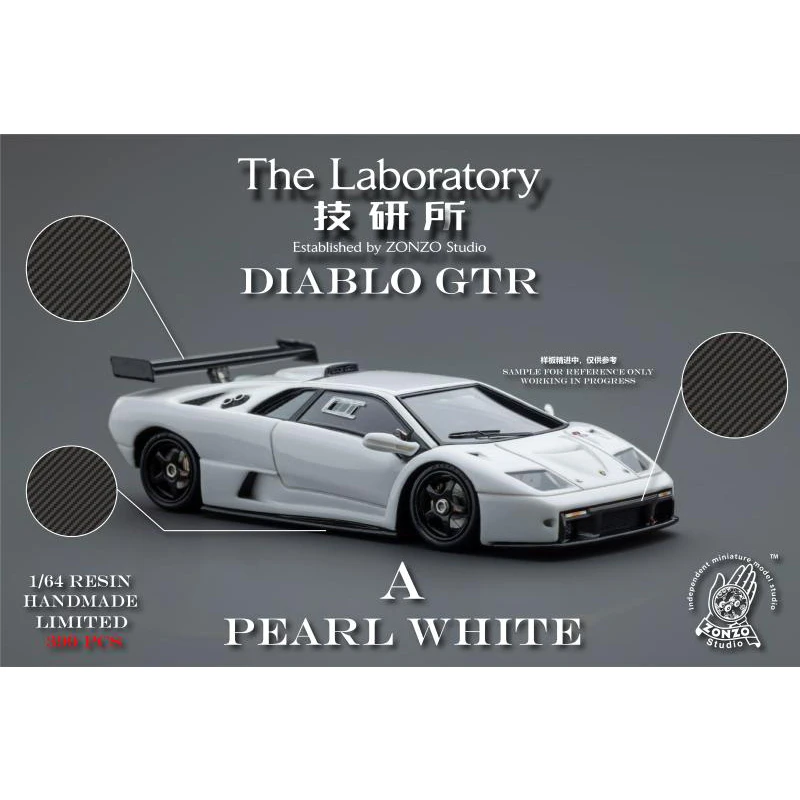 The Laboratory 1:64 Diablo GTR Resin Diorama Car Model