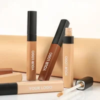 Private Label 6-color Liquid Concealer Custom Bulk Logo Nude Makeup Waterproof Brightening Moisturizer Face Base Square Tube 2