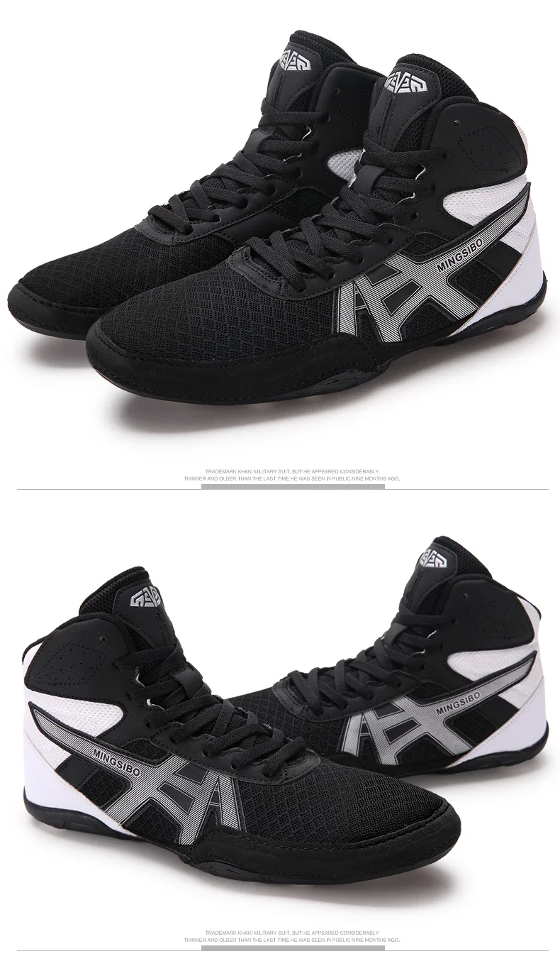 Description Picture 6 of itemMen Classic Wrestling Boots Professional Classic Outdoor Training Boxing Shoes Breathable Fighting Brand Women Wrestling Shoes