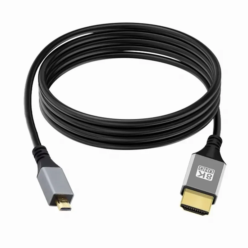 8K Micro HDMI-Compatible 2.1 4K Ultra Flexible Slim Cable Type-A to Type-D Sony Micromax a7m3/m2/a7R Camera HDTVs 5m