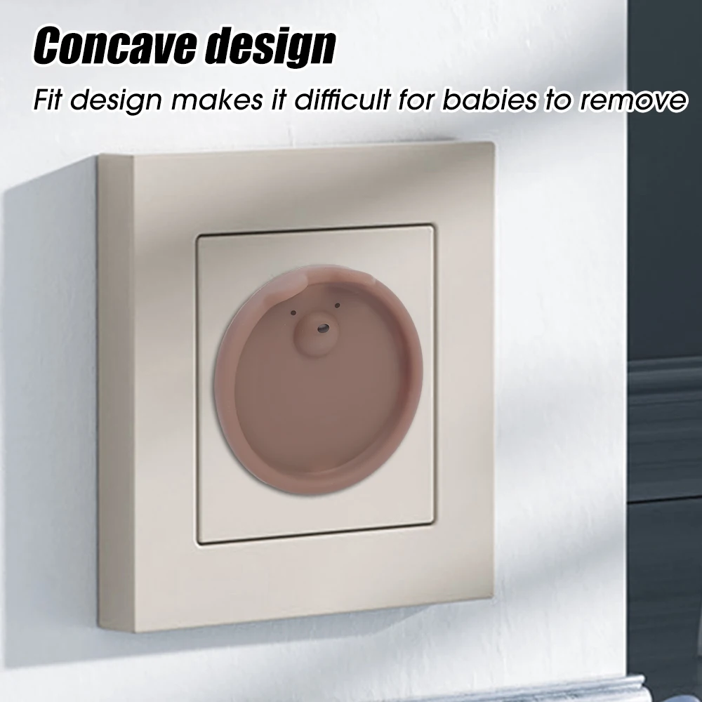 European Standard Socket Protective Cover Silicone 2-hole Power Socket Plug Children's Electric Shock and Dust Protection Sleeve socket covers