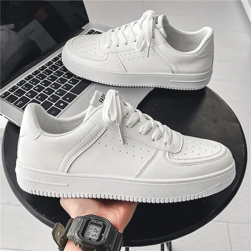 Men's thick soled small white shoes Korean version campus leisure sports shoes Outdoor camping tourism leisure shoes