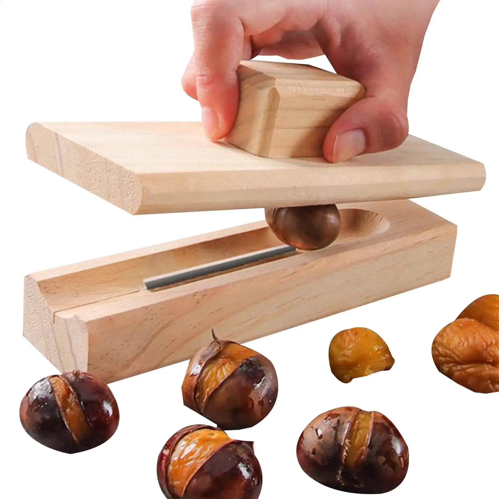 Manual Nut Opener Wooden Chestnut Opener Tool Duty Walnut Plier Opener Tool For Walnuts Chestnuts Pecans Hazelnuts Almonds