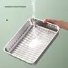 Stainless Steel Dumpling Storage Box Stackable with Sealed Lid Food Plates Multifunction Fresh-keeping Box Kitchen Accessories 4