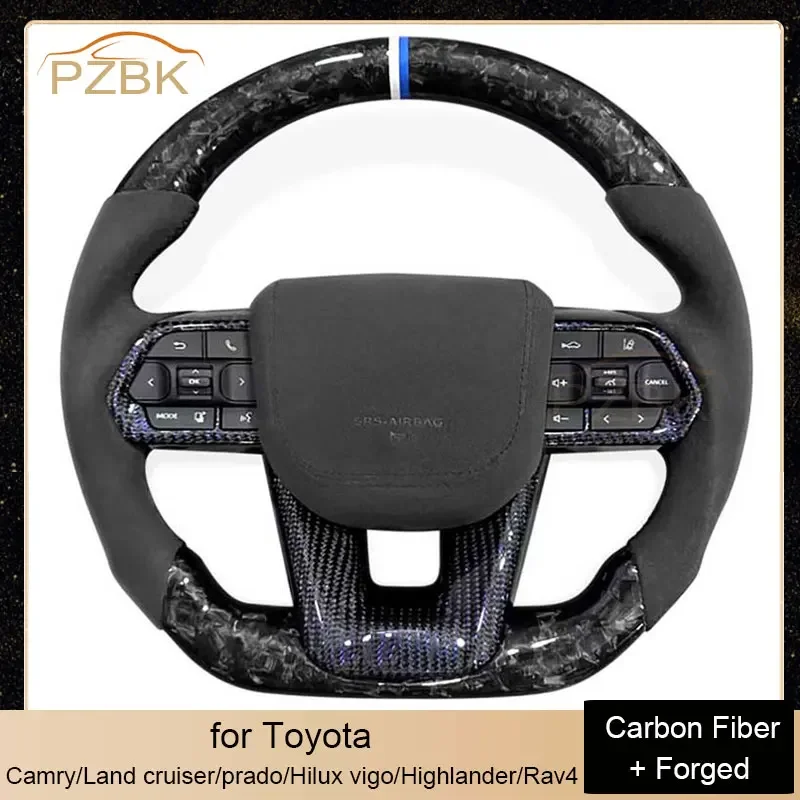 

Factory Modified Forged Car Steering Wheel for Toyota Camry Land cruiser Prado Hilux vigo Highlander Rav4