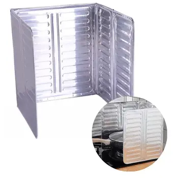 1/2 Pcs Outdoor Stove Windscreen Foldable Aluminum Foil Stove Windshield For Camping Cooking Burner Windproof Screen