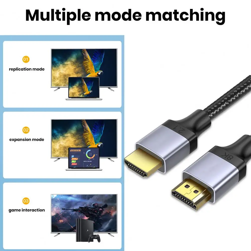 Unnlink 8K 60Hz HDMI Cable 48Gbps 1.5M 4K@144Hz 2K@165Hz HDR for TV xbox