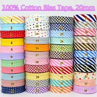 2cm Width Dot printing Bias Binding Tape Edge cloth strip for Craft Apparel DIY Sewing  Accessory Striped Fabric Ribbon