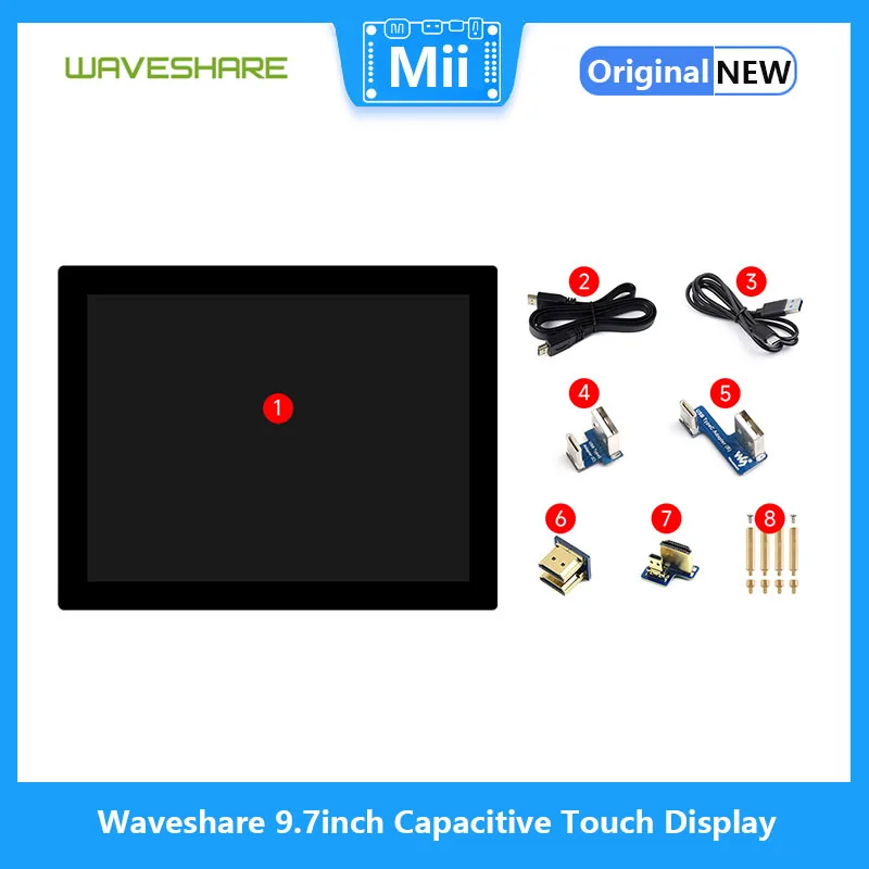 Waveshare  ġ ÷, 768  1024, ȭ  г, HDMI ̽, IPS г, 10 Ʈ ġ, 9.7 ġ