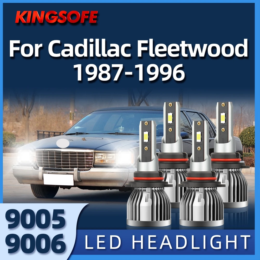 

CSP LED 9005 Headlight Bulbs High Low 9006 Headlamp 6000K Super Bright For Cadillac Fleetwood 1987-1991 1992 1993 1994 1995 1996