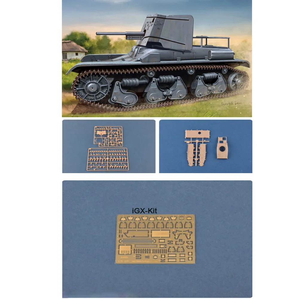 Hobbyboss 83895 1/35 스케일 3.7cm Pak 35/36 auf Pz Kpfw 3..
