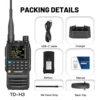 TIDRADIO H3 Walkie Talkie Air Band Long Range Two Way Radio Phone APP Wireless Programming Ham GMRS Type-C Programming & Charge 6
