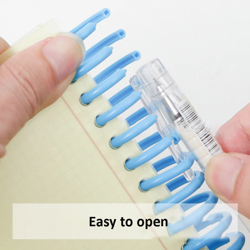 Plastic Binding Rings 5pcs Plastic Loose-leaf Ring Binder Binding Strip A4 22mm 30 Holes