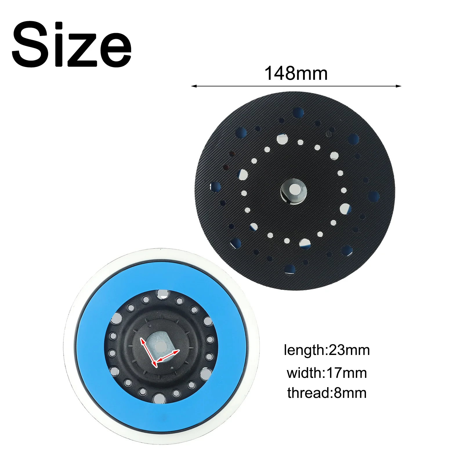 

Power Tool Backing Pad Sanding Pad Electric Sandpaper Machine For FLEX M8 Plastic+PU 1Pcs Accessories Brand New