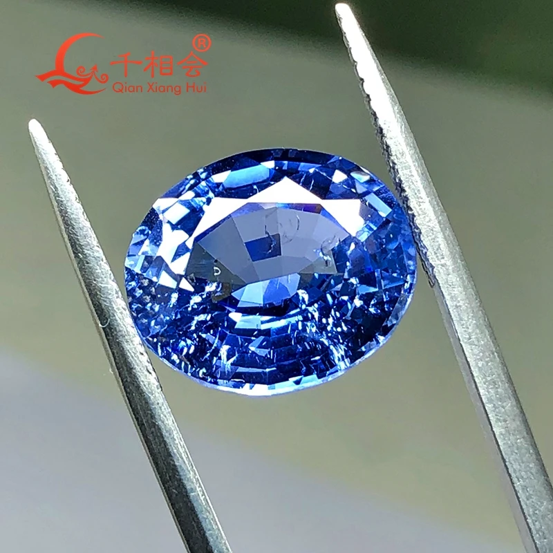 楕円形の宝石で作成されたライトブルーのサファイアルビー - AliExpress 36