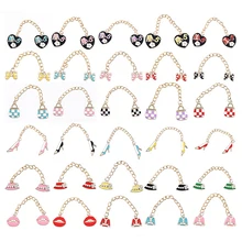 

1 Pcs New Designer Croc Shoes Chain Charms Light Butterfly Accessories Sugar Bling Flower Pendant Buckle Designers Decorations