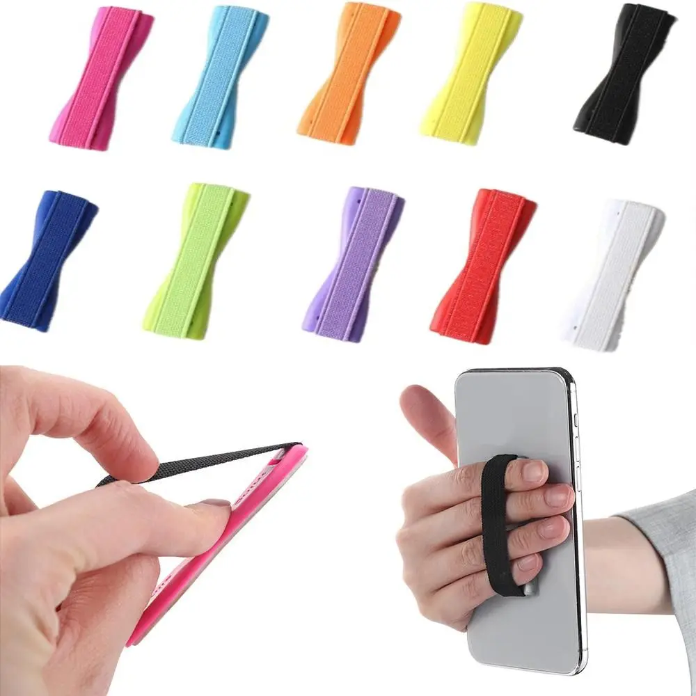Elastic Finger Strap Phone Holder - Universal Grip Mobile Accessory
