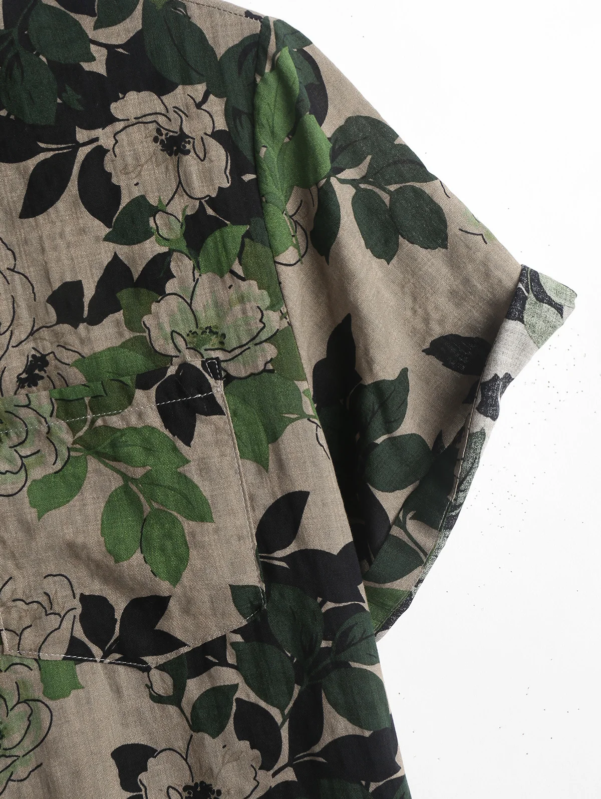 ZAFUL Flowers Pattern Short Sleeves Shirt