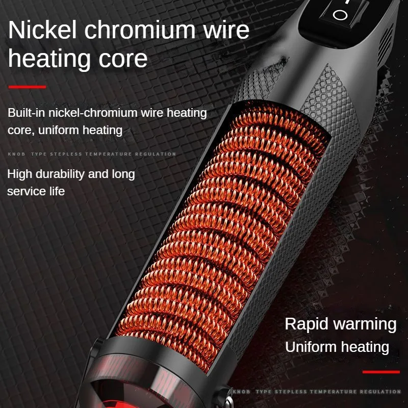 Electric Hot Air Gun with Digital Display, Support Seat, Temperature Adjustment, Household DIY Tool, Repair Tool, 220V, 300W 4