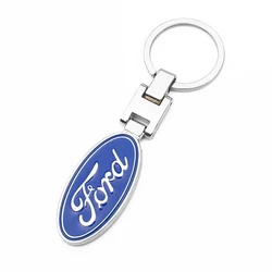 Sleek Metal Car Emblem Keychain Accessory (1Pcs Ford)