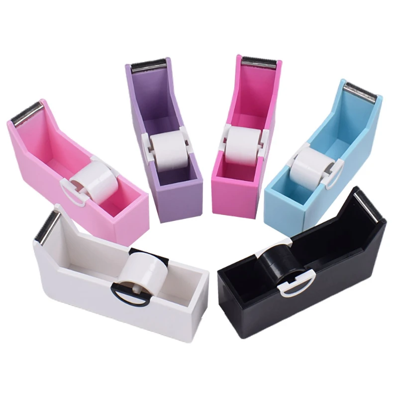 Adhesive Tape Cutter Extension Tape EyelashHolder Base Lash Dispenser Grafting Lash Plastic Rotating Tape Cutting Makeup Tool
