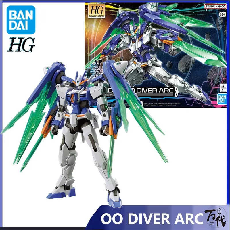 

Bandai Genuine Assembled Anime Gundam HGGBM 1/144 Gundam00 Build Metaverse Diver Arc Plastic Model Kit Action Figure PVC Toy