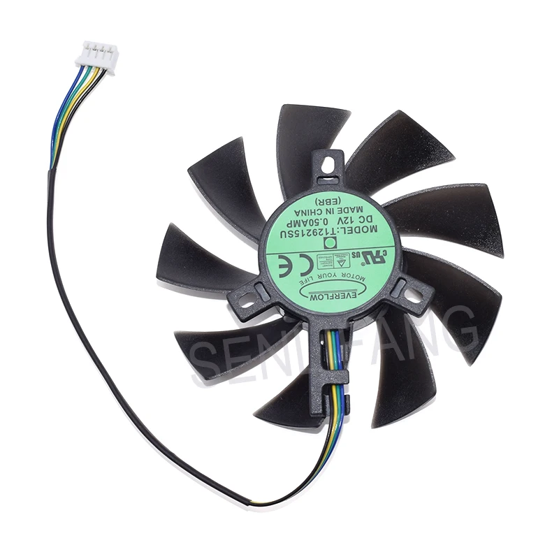 

Brand New Fan T129215SU DC12V 0.50A 4 Lines For XFX RX 570 470D GPU Cooler Video Card Fan for Sapphire Radeon ITX Graphics Fan