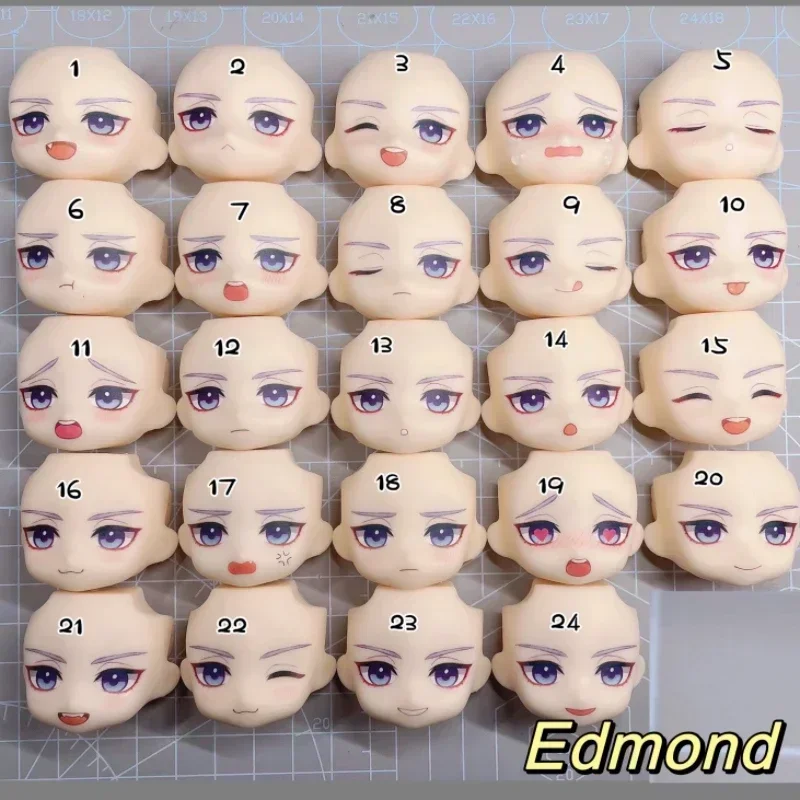 Nu Carnival Ob11 인형 얼굴 Edmond Eiden 워터 스티커 Quincy Kuya Blade Yakumo Olivenie 페이스 플레이트 애니메이션 게임 코스프레 인형