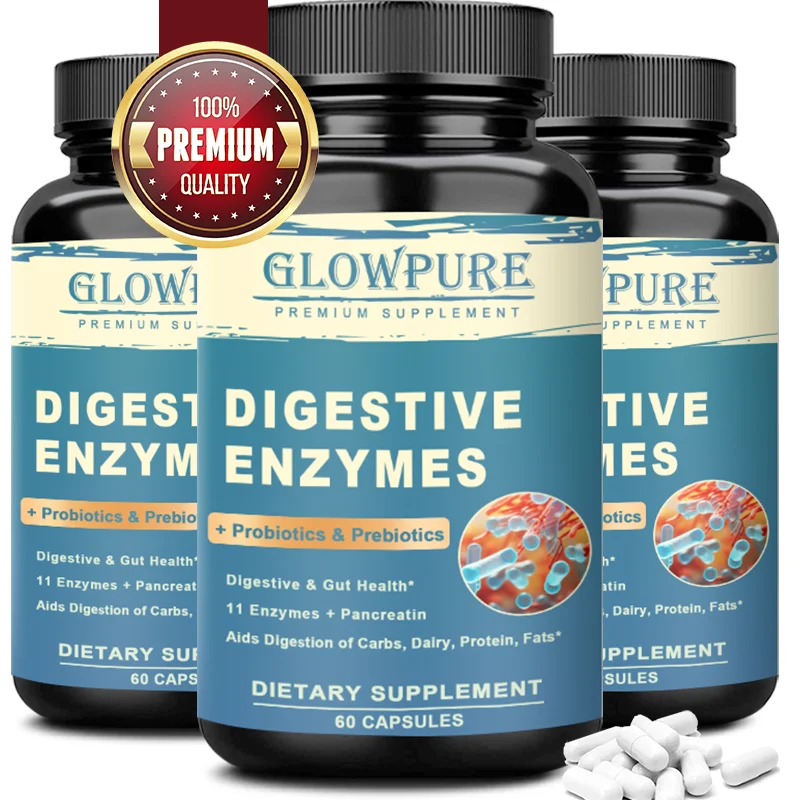 Probiotics Billion CFU 36 Strains Prebiotics Digestive Enzymes Digestion Immune Support Vegan Non-GMO