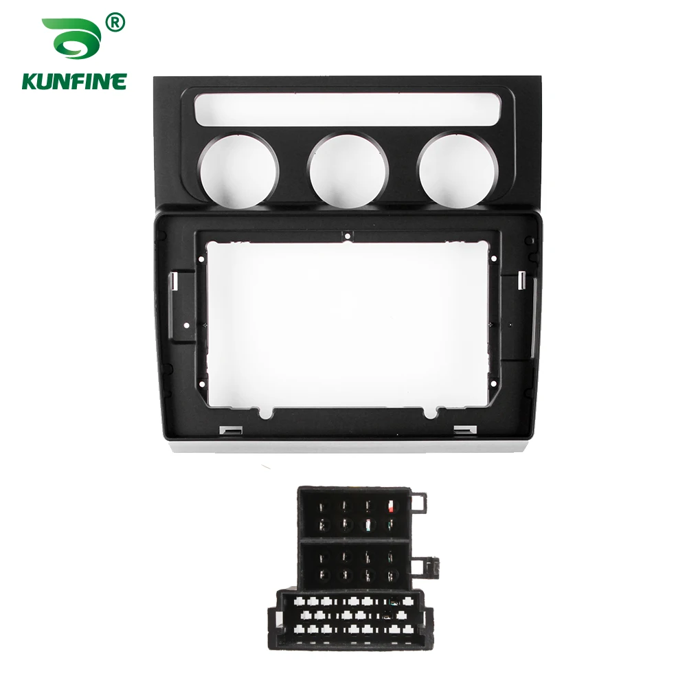 ڵ GPS ׺̼ ׷, 2Din 10 ġ    ȭ鿡 ´ AC  þ г , VW Touran 2004-2008