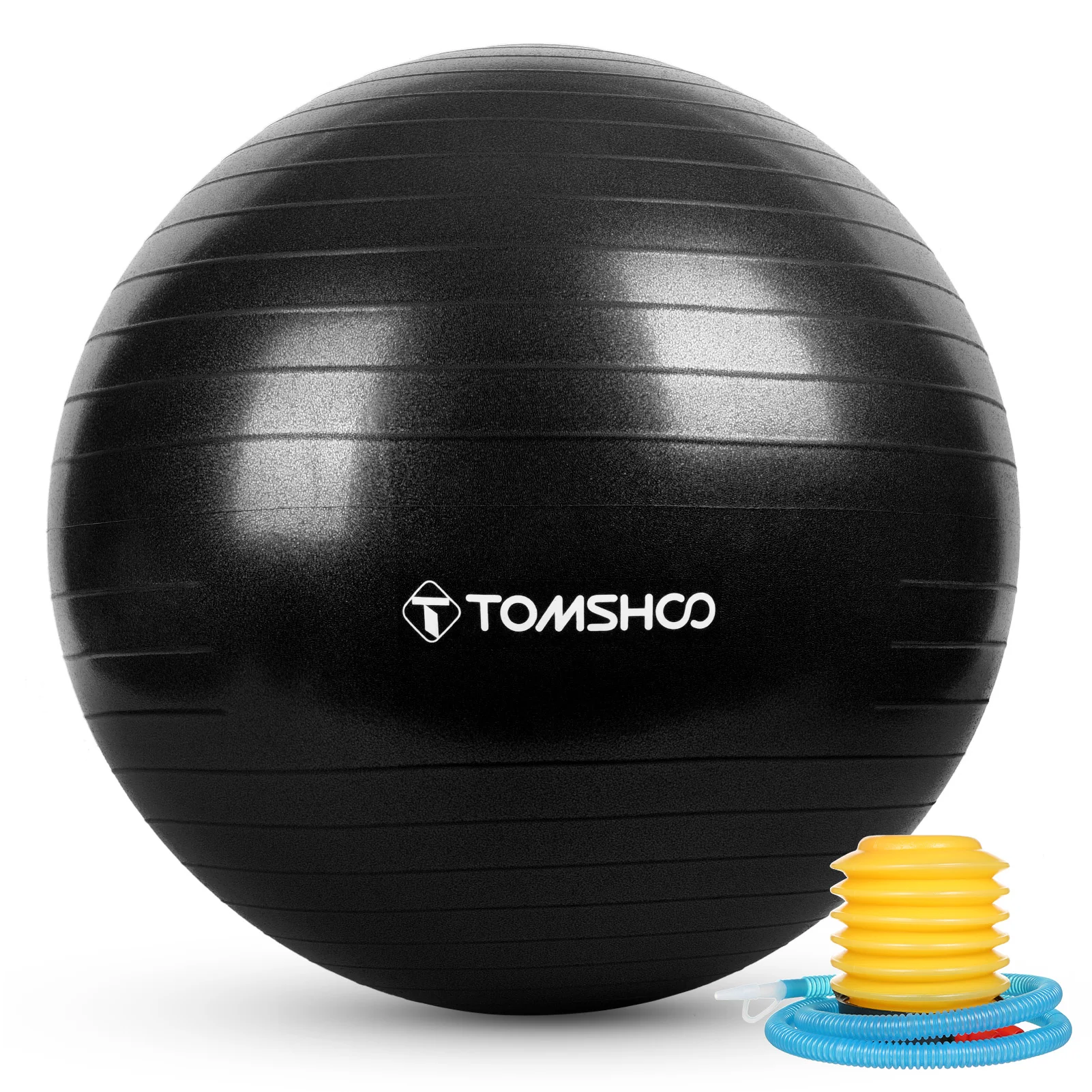 45cm/55cm/65cm/75cm Thickened Yoga Ball with Foot Pump for Stability Balance Pilates Physical Fitness Equipment