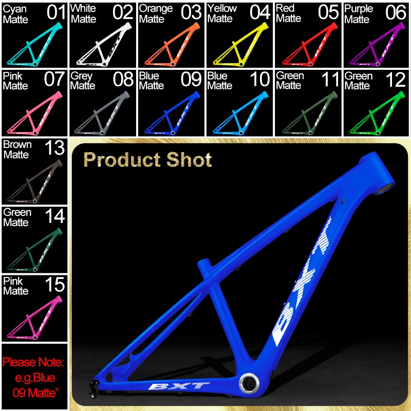 26er Full Carbon Mountain Bike Frame 14inch Disc Brake