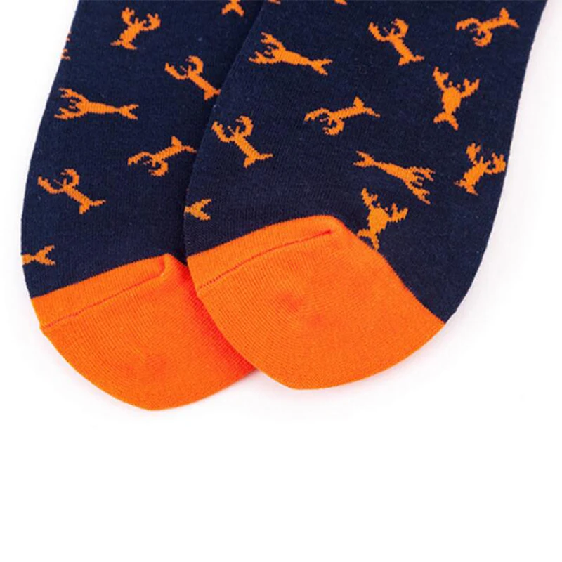 5 Pairs Colorful Men Cotton Socks Retro Novelty Art Stripe Grid Geometry Socks Women Fashion Fun Dress Socks Mid Length Socks