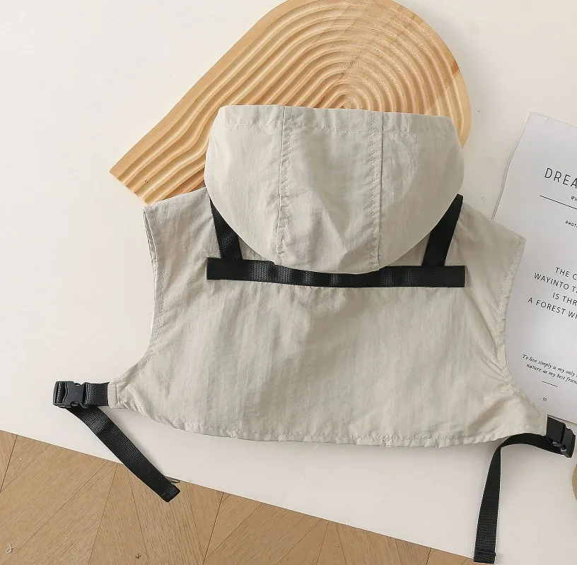 남아 후드 조끼 상의 2026 봄 신상 한국 캐주얼 아동 힙합 작업복 조끼 자켓