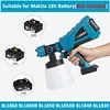 18V 1500W Electric Cordless Spray Gun High Power HVLP Paint Sprayer Auto Furniture Steel Coating Airbrush For Makita 18V Battery 4