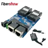 Gigabit Ethernet fiber switch 2 RJ45 UTP 2 SC fiber Optical Media Converter 2SC 2RJ45 Ethernet 10/100/1000M PCB 4