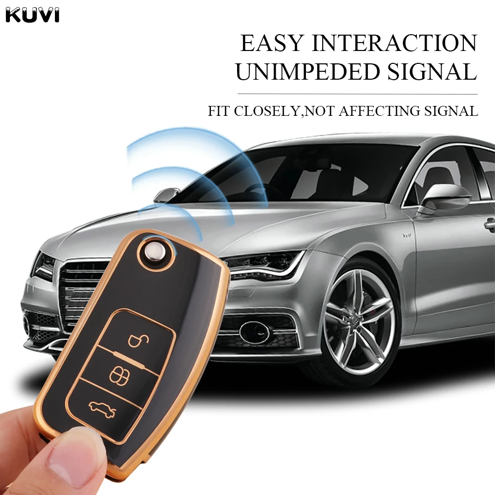 Key Case Key Case Cover Remote Control Case Cover New 6D Plating TPU Car Remote Key Cover Case for Ford Fiesta Focus 2 Ecosport Kuga Escape Falcon B-Max C-Max Eco Sport Galaxy