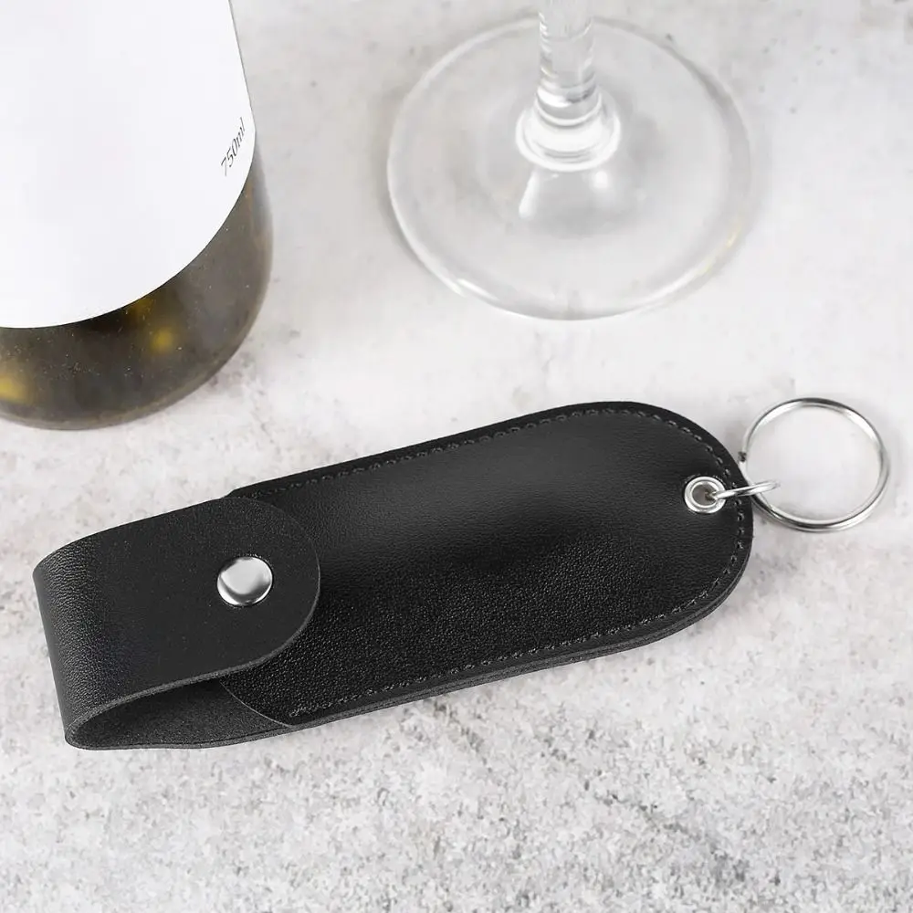 Portable PU Leather Self Defense Spray Holder Durable Mini Pepper Spray Case Universal Spray Keychain Ladies Security