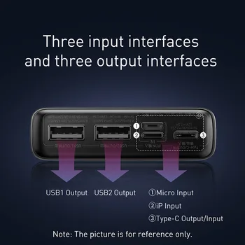 Baseus Power Bank 20000mAh Portable Charger Powerbank 10000mAh External Battery PD 22.5W Fast Charging For iPhone 16 15 Xiaomi 6