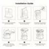 360° Rotating Makeup Organizer, Spinning Bathroom Organizer Countertop, organizer for cosmetics,Cosmetic Holder Shelf,(Clear) 6