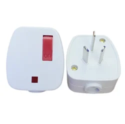 Universal Plug Adapter - Rewireable Electrical Connector for Global Power Extension (AU with switch)