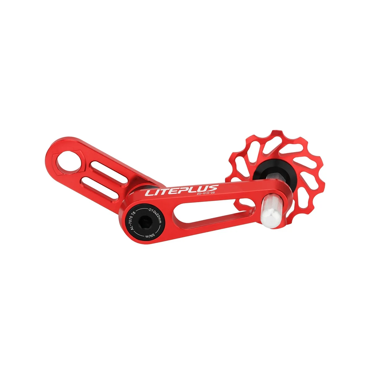

LITEPLUS Folding Bicycle Zipper Folding Bicycle Pressure Chain Lead to Ceramic Palin Guide Wheel,Red