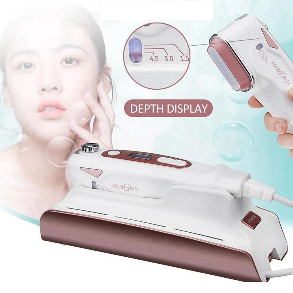 New Focused Beauty Machine Mini Hifu Therapy Skin Tightening Facial Lifting Delicate Skin Whitening Device Anti Wrinkle Aging
