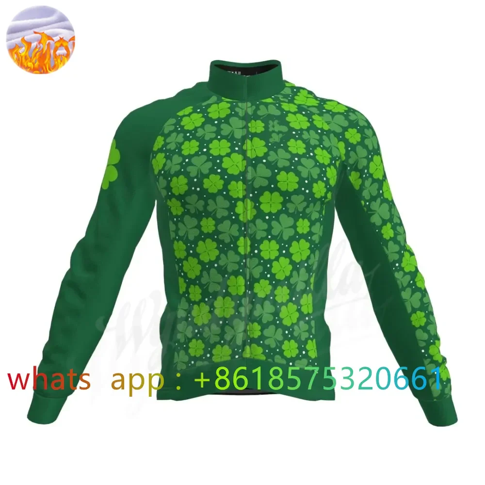 Slopline Winter Jacket Thermal Fleece Men Cycling Jacket Long Sleeve Cycling Bike Clothing Pro Team Light Keep Warm