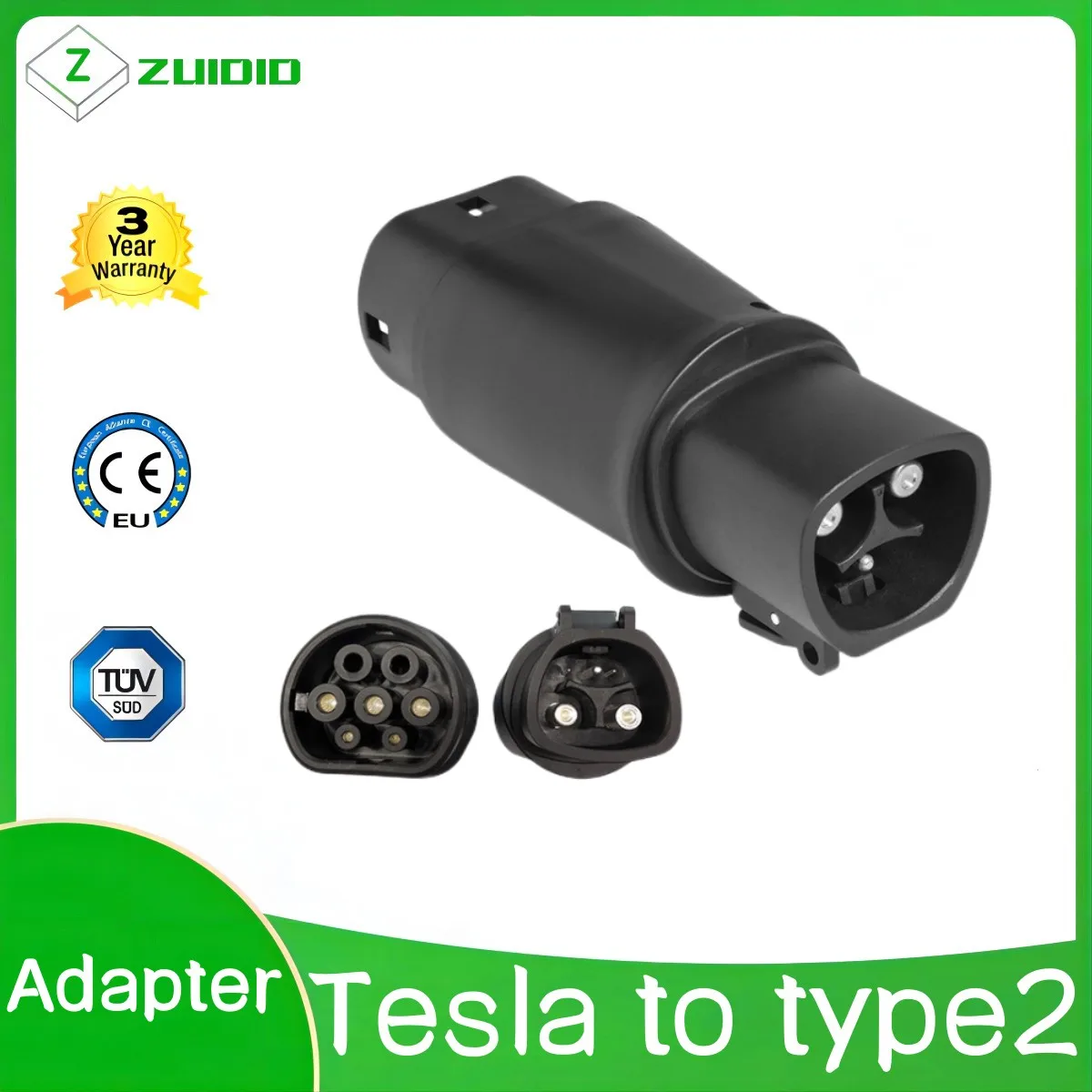 tesla to type 2 The car adapter is suitable for the Tesla Type2 converter charging gun converter