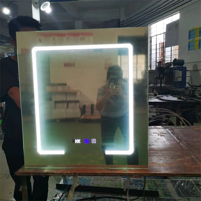 Smart LED Light Toilet Mirror Cabinet Bathroom Mirror Cabinet Single Door With IP44 Waterproof Anti-fog Function