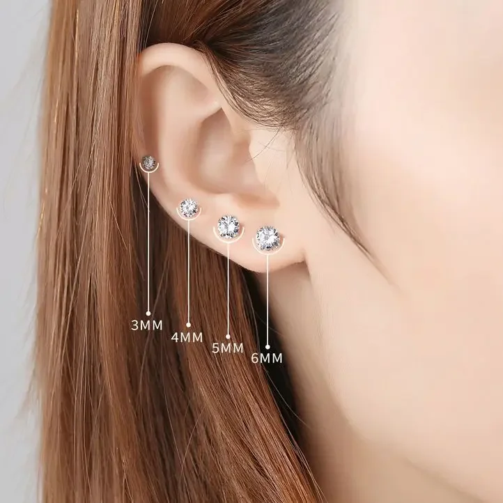 100% Real 925 Sterling Silver Jewelry Women Fashion Cute